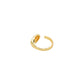 Corfu Pearl And Gold Adjustable Ring