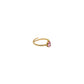 Matera Gold And Pink Adjustable Ring