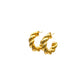 Milan Twist Hoop Gold Earrings