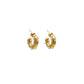 Rhode Gold & Pearl Hoop Earrings